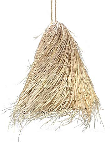 Lustre marocain en paille tressé à la main