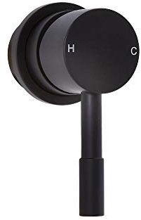 Milano Nero 1 Outlet Manual Mixer Shower Valve - Black