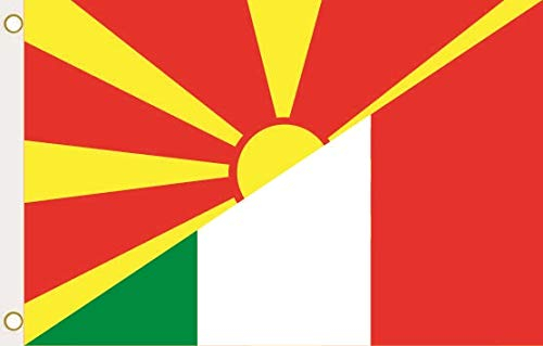 U24 Flagge Fahne Mazedonien-Italien 90 x 150 cm