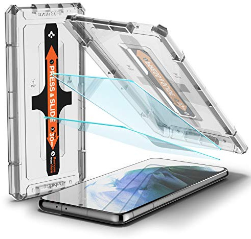 Spigen EZ Fit Schutzfolie [2 Stück] für Samsung Galaxy S21 Plus