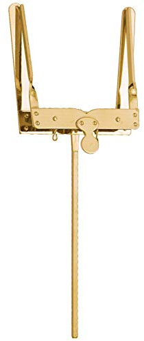 Stölzel Marschgabel Tuba 16 cm Messing eckig