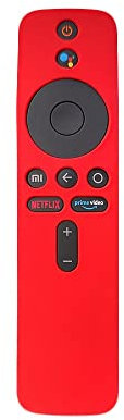 Funda protectora de silicona para Xiaomi Mi TV Box S - Mando a distancia, funda protectora para mando (rojo)