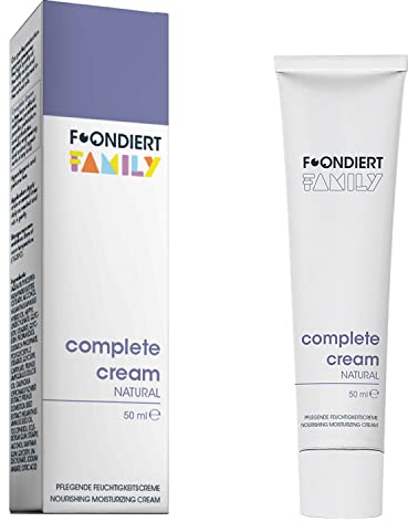 FOONDIERT ® Complete Cream Naturkosmetik - Reichhaltige Pflege Creme für Gesicht und Körper für hochempfindliche Haut - Parfümfrei und Hypoallergen - Für die ganze Familie