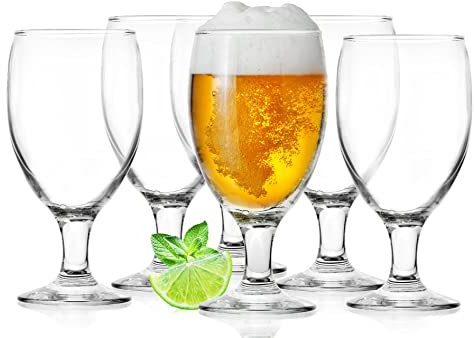 Glasmark KROSNO 1992 Set di 6 bicchieri da birra da 500 ml Pils, bicchieri da birra Stout, per birra, Coctail, lavabili in lavastoviglie