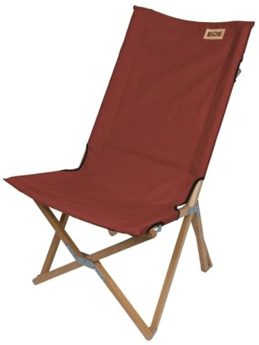 EOE Faltstohl VH Faltbarer Campingstuhl aus Holz belastbar bis 125 kg - Größe L - Schwedenrot