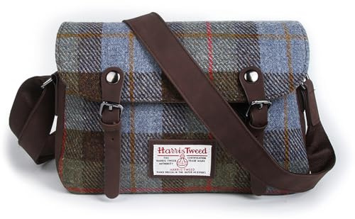ICObuty Harris Tweed Crossbody Bag Small Shoulder Bag with Adjustable Strap