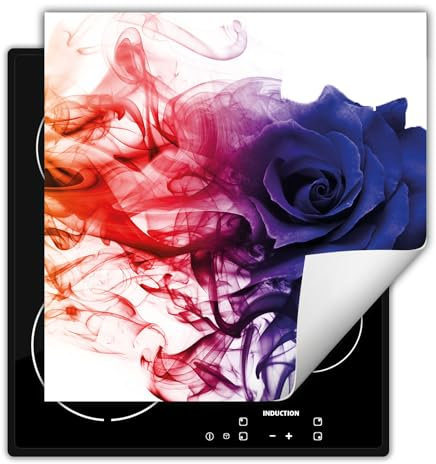 DarHaus Piastra di copertura per fornelli 50x52 cm Copri piano cottura vinile - colorato - rosa