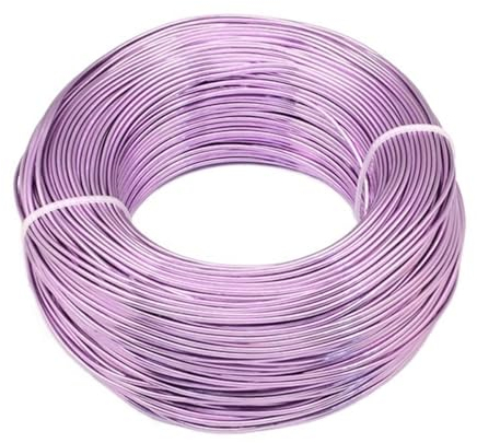 Aluminium Basteldraht 1 Rolle Aluminiumdraht Schmuckzubehör for die Schmuckherstellung DIY Halskette Armband 0,8 mm 1 mm 1,5 mm 2 mm 3 mm 4 mm 5 mm 6 mm 23 Farben Modellierdraht für DIY (Color : Medi