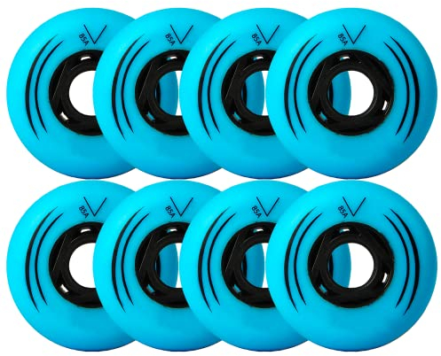 Inline Skate Rollen Inline Skate Räder Indoor/Outdoor Rollschuh Räder 62 mm/ 64 mm/ 68 mm/ 70 mm Inline Skate Ersatzräder für Kid Flat Flower Wheels 8er Pack