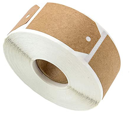 Anneome Kraftpapier-label-aufkleber Selbstklebende Leere Etiketten Für Klassifizierung Handgeschriebene Sticker Für Büro Küche Und Organisation