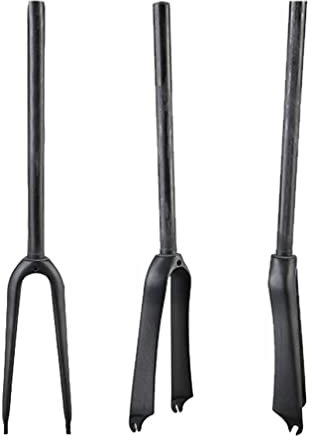 Carbonfaser-Fahrradgabel, 20 Zoll, 451 BMX, starre Gabel, V-Bremse, Vorderradgabel, 28,6 mm, gerades Rohr, QR 9 x 100 mm, für Klappfahrräder (Farbe: 451 Schwarz)