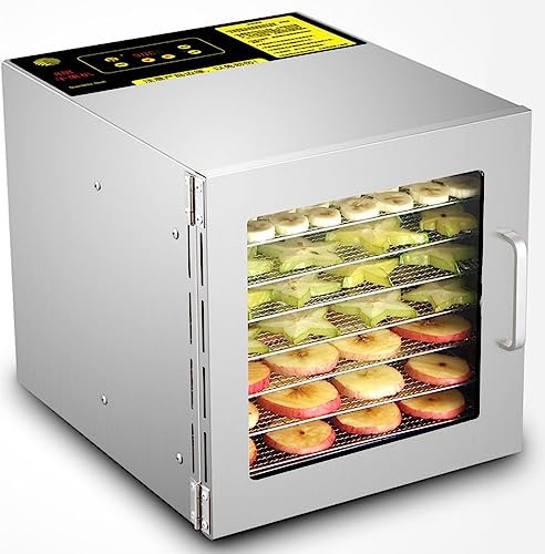 Food Dehydrator Machine for Fruit, Meat, and Vegetables - Electric Kitchen Equipment with Digital Panel for Easy Use and Efficient Dehydration