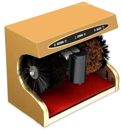 Cireuse de chaussures électrique à capteur automatique, Cireuse de chaussures commerciale en acier inoxydable, Cireuse de chaussures domestique électrique,TitaniumGold
