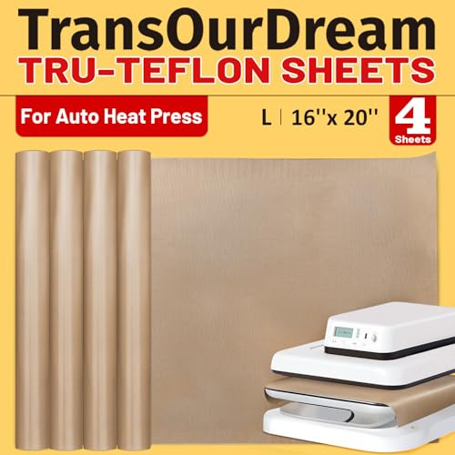 TransOurDream Vrai papier téflon, 4 feuilles, FR-téflon-40.64cm*50.8cm-4