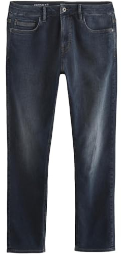 NEXT Hombres Vaqueros elástico cómodos de Corte Slim Blue Grey Vintage W: 34 / L: 31