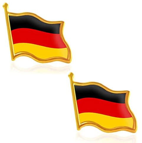 EAVUYIS Anstecknadel, 2x Deutschland Anstecker Deutschland Pin, Deutschland Anstecknadel Anstecker Fahnenpin