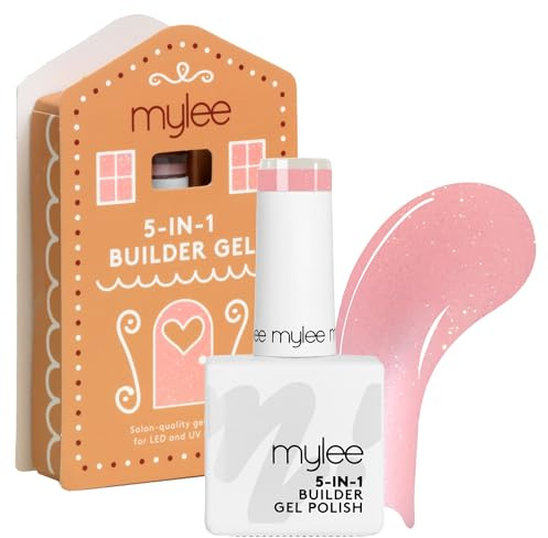 Mylee Gel Nail Polish Builder Gel 15ml [Gumdrops] - Bake Me Happy Collection - UV/LED Soak-Off Nail Art Manicure Pedicure for Professional, Salon & Home Use, Long Lasting [Christmas 2025]