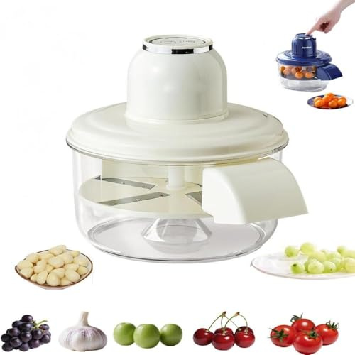 DZHCBNE 1PC 3 In 1 Electric Grape & Garlic Peeling Machine, Garlic Peeler Skin Remover,automatic Peelers For Kitchen, Grape Peeling, Multifunctional Automatic Small Fruit Peeler Tool
