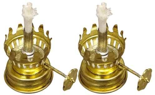 Alipis 2 pcs Kerosene Lamp Burner Accessories Oil Lamp Wick Holder Base Regulator Replacement Parts for Vintage Oil Lamps DIY Home Garden Use