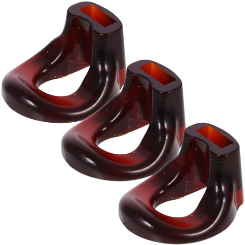 Hemobllo Resin Flute Mouthpiece for Beginners and Professionals, Brown Colour No Burrs and Sturdy Design, Flute Replacement Part for Practice and Performance