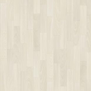 Internethandel Pfordt CV Bodenbelag Holz Buche Weiß Grau, 300x200 cm, pflegeleichter PVC Vinylboden in Holzoptik, Meterware für Küche und Wohnzimmer