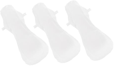 DRESSOOS Compresas Menstruales Lavables de Algodón 420mm, Paquete de 3 Unidades Reutilizables, Toallas Sanitarias Absorbentes y Transpirables para Cuidado Femenino y Uso Diario
