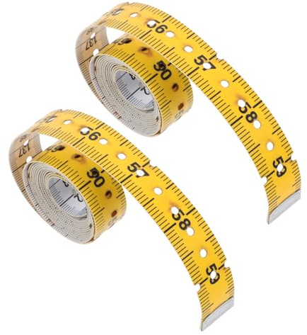 TOYANDONA 2 Cintas Métricas Braille Suaves y Flexibles 1,5 M para Personas Ciegas, Accesorio de Medición Táctil Marcas Braille, Dispositivo Asistencial para Costura, Hogar y Uso