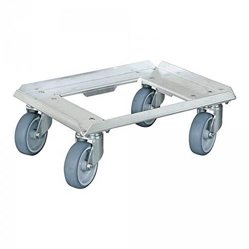 BRB Logistikroller aus Alu, für Behälter 400x300 mm, offenes Deck