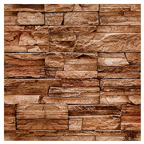 murando - Fototapete selbstklebend Steinwand Steinoptik, Schlafzimmer | Selbstklebend ohne Kleister, Full HD Druck, ideal fürs Wohn- oder Schlafzimmer, schnelle Montage, lichtbeständig, geruchsfrei