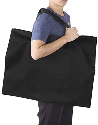 JIAHG A2 Sac de Planche à Dessin Étanche Sac de Transport en Toile Imperméable Durable Sac à Dessin Portable Grande Capacité Portfolio Sacoche Sac à Main pour Fourniture de Dessin Beaux-arts, 68*53CM