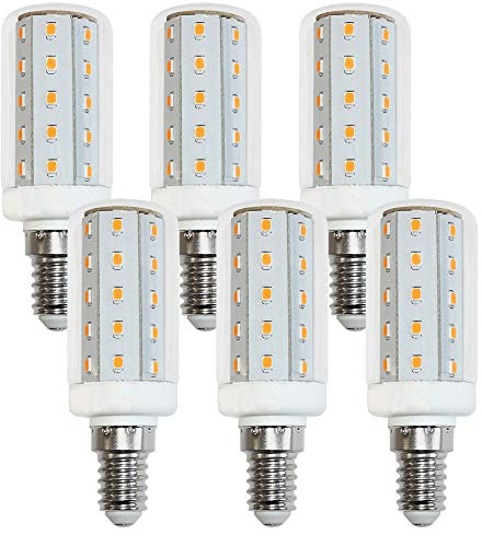 NCC-Licht 6 x LED Leuchtmittel T30 Röhre 4W E14 Corn 6500K Tageslicht kaltweiß