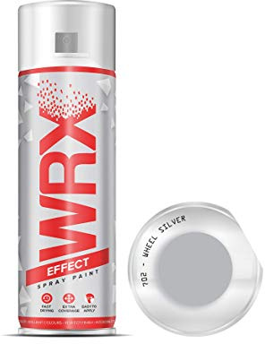 WRX Spray Paint - Wheel Silver - 400 ml Quality Brilliant Colours Perfect Finish Brilliant All Purpose Interior/Exterior, Art, Crafts, Auto, Home Furniture, Garden, Radiator Paint 400ml