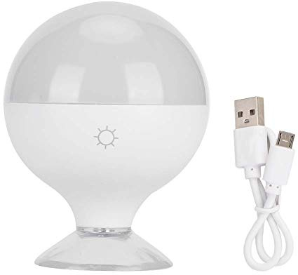 LED-Schminkspiegelleuchten - Kabelloses Make-up-Licht Dimmbares Licht für Eitelkeits-Stick-On-Glühbirnen für Schminktisch Badezimmerspiegel USB-Kabel(Weiß)