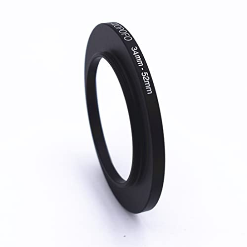 34mm Objektiv Konverter 52mm Kamera Filter Ring,Kompatibel mit Allen 34mm Kamera objektiven zu 52mm UV,ND,CPL Zubehör,Aus CNC gefrästem Material (34mm-52mm)