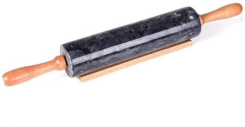 ACiyD Marble Rolling Pin for Baking & Stand to Keep Pastry Dough Cold | Fondant, Pie Crust, Cookies, Pastries, Pasta, Pizza Dough, Biscuits