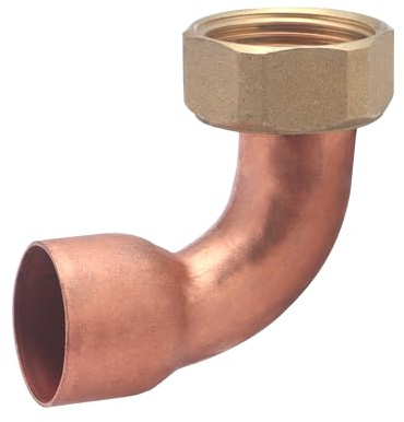 Racor codo desmontable 2 piezas soldable Ø28 - tuerca giratoria hembra 1' | Ideal para fontanería y calefacción | Conexión robusta, precisa y reutilizable | QUICK PLOMBERIE