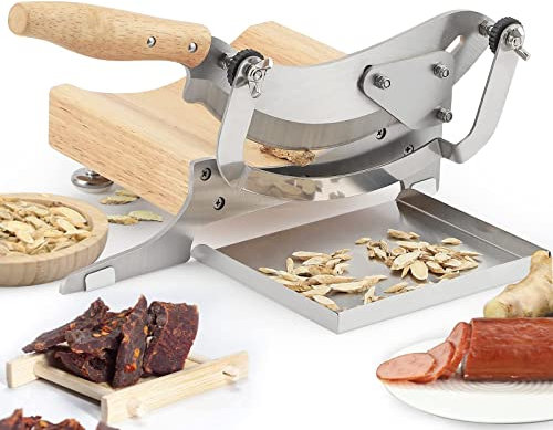 Kleiner Haushaltshobel, Guillotinenmesser Für Traditionelle Chinesische Medizin, Manueller Biltong-Hobel Mit Radius Und Edelstahlschale, Kräutermesser Für Astragalus Und Ganoderma Lucidum