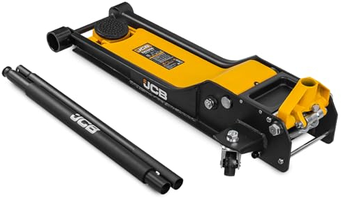 JCB 1.5 Tonne Automotive Low-Profile Double-Pump Long Jack, 610mm Max.Height | 3 Year Warranty