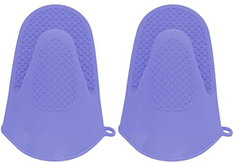 Mitaines de Four Mini Silicone, Lot de 2, Résistantes à la Chaleur, Anti-Brûlure pour Cuisine et Cuisson
