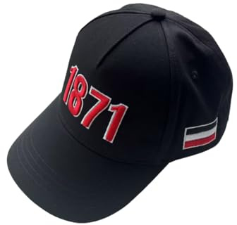 Deugard Baseball Cap Deutschland, Kaiserwetter 1871 in schwarz, Deutsches Reich