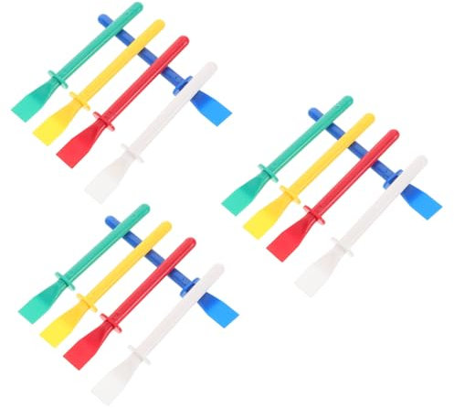 PLAFOPE 15pcs Leather Glue Applicator Set Plastic Scraper Glue Sticks for Diy Crafting Handheld Spreaders for Leatherwork and Adhesive Application