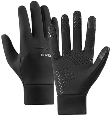 Beheizte Winterhandschuhe, USB-beheizt, handwarm, Wandern, Fahren, Laufen, Radfahren, Fäustlinge, Damen, Schwarz, Größe XL