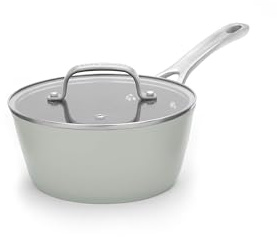 Laura Ashley Cazo Antiadherente de 18 cm con Tapa - Cazo Cocina de Aluminio | Forjado de 1,9 Litro sin PFOA/PFAS, Apta Para Horno y Lavavajillas, Apto para Todas las Placas, Incluidas las de Inducción