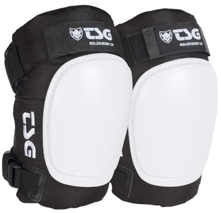 TSG Genouillères Roller Derby 3.0 XXL/XXXL – Protection noire intense skate