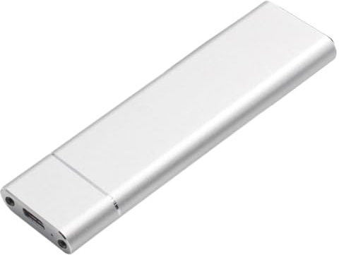Malloy Disco Duro Móvil Externo NVME 1TB 10Gbps Disco Duro Portátil para Computadora Portátil de Escritorio Plata