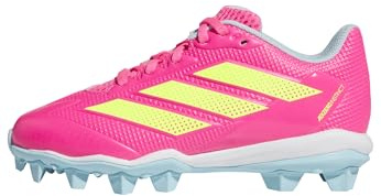 Adidas Unisex-Kids Adizero Instinct 2.0 Molded Softball, Lucid Pink/Lucid Lemon/Bliss Blue, 4