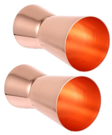 HOLIDYOYO 2piezas Medidores De Vino Inoxidable Para Cócteles Medidor De Onzas Duradero y Resistente