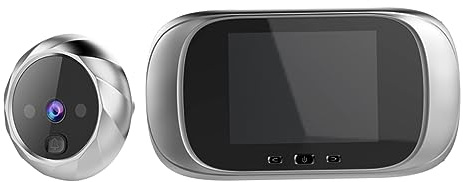 Gatuida Spioncino Digitale Intelligente Grandangolare 90° per Porta, Videocamera Spioncino Memoria Integrata, Campanello di Sicurezza senza Batteria, Standby Fino a 120 Giorni, Controllo