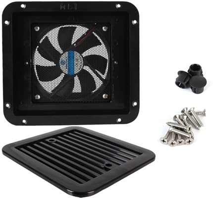 Ventiladores for caravanas y vehículos recreativos de 12 V, ventilación lateral for frigorífico, viento fuerte, accesorios for automóviles, caravanas, piezas for embarcaciones marinas Para modificació