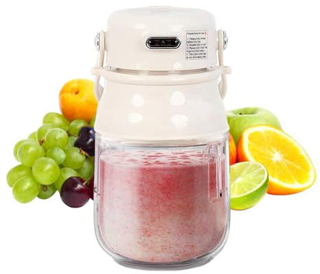 Batidora portátil recargable, vaso batidora portátil extractor, taza eléctrica para batidos de proteínas, zumos, leche, frutas, casa y senderismo